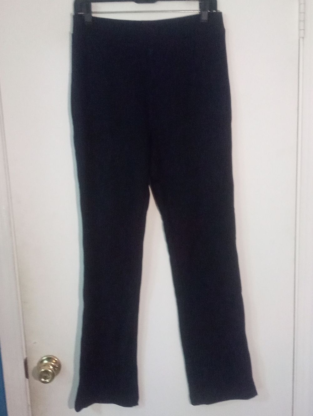 Hue Black Brushed Knit Pants Medium New NWOT Luxe Fabric Stretch